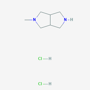molecular formula C7H16Cl2N2 B1430617 2-Methyloctahydropyrrolo[3,4-c]pyrrole dihydrochloride CAS No. 1187927-43-0