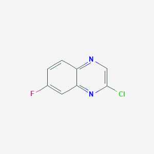 molecular formula C8H4ClFN2 B1430618 2-Chloro-7-fluoroquinoxaline CAS No. 1233932-59-6