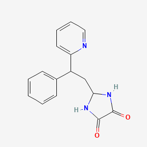 2-[2-Phenyl-2-(pyridin-2-yl)ethyl]imidazolidine-4,5-dione