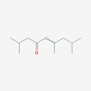 molecular formula C12H22O B1430623 5-壬烯-4-酮，2,6,8-三甲基-，(E)- CAS No. 61301-31-3
