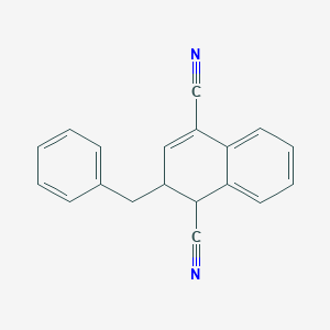 molecular formula C19H14N2 B14306268 2-Benzyl-1,2-dihydronaphthalene-1,4-dicarbonitrile CAS No. 116519-28-9