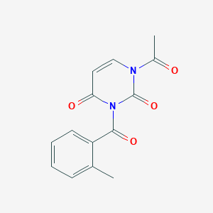 1-Acetyl-3-(2-methylbenzoyl)pyrimidine-2,4(1H,3H)-dione