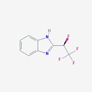 B143063 2-(alpha-Fluoroethyl)tetrahydrobenzimidazole CAS No. 129238-73-9