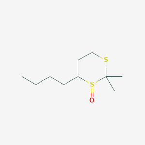 6-Butyl-2,2-dimethyl-1lambda~4~,3-dithian-1-one