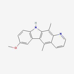 10H-Pyrido[2,3-b]carbazole, 7-methoxy-5,11-dimethyl-