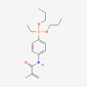 N-{4-[Ethyl(dipropoxy)silyl]phenyl}-2-methylprop-2-enamide