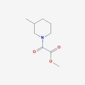 molecular formula C9H15NO3 B1430660 2-(3-甲基哌啶-1-基)-2-氧代乙酸甲酯 CAS No. 1565404-20-7