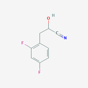 molecular formula C9H7F2NO B1430663 3-(2,4-二氟苯基)-2-羟基丙腈 CAS No. 1461706-77-3