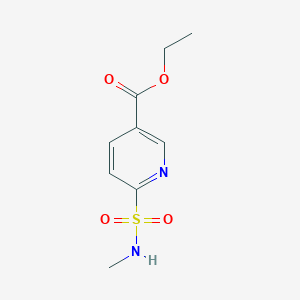 molecular formula C9H12N2O4S B1430667 Ethyl 6-(methylsulfamoyl)pyridine-3-carboxylate CAS No. 1803566-71-3