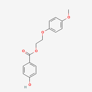 Benzoic acid, 4-hydroxy-, 2-(4-methoxyphenoxy)ethyl ester