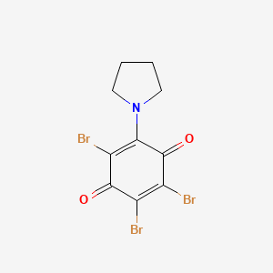 2,3,5-Tribromo-6-(pyrrolidin-1-yl)cyclohexa-2,5-diene-1,4-dione