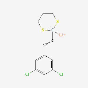 Lithium 2-[2-(3,5-dichlorophenyl)ethenyl]-1,3-dithian-2-ide