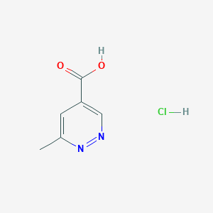 molecular formula C6H7ClN2O2 B1430675 6-Methylpyridazine-4-carboxylic acid hydrochloride CAS No. 1796947-74-4