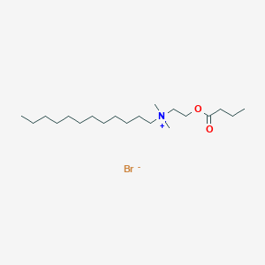 N-[2-(Butanoyloxy)ethyl]-N,N-dimethyldodecan-1-aminium bromide