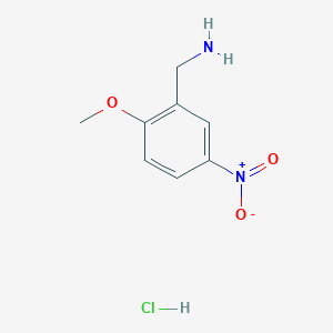 molecular formula C8H11ClN2O3 B1430676 (2-Methoxy-5-nitrophenyl)methanamine hydrochloride CAS No. 92203-71-9