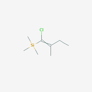 (1-Chloro-2-methylbut-1-en-1-yl)(trimethyl)silane