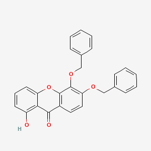 molecular formula C27H20O5 B14306791 5,6-Bis(benzyloxy)-1-hydroxy-9H-xanthen-9-one CAS No. 113681-58-6