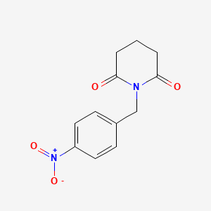 molecular formula C12H12N2O4 B1430691 1-[(4-Nitrophenyl)methyl]piperidine-2,6-dione CAS No. 1461708-55-3
