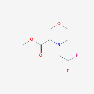 molecular formula C8H13F2NO3 B1430695 Methyl 4-(2,2-difluoroethyl)morpholine-3-carboxylate CAS No. 1564653-76-4
