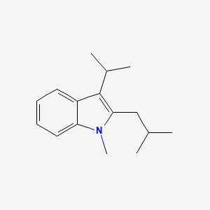 1-Methyl-2-(2-methylpropyl)-3-(propan-2-yl)-1H-indole