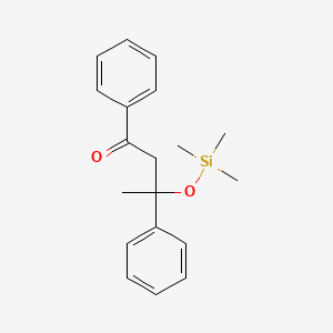 1-Butanone, 1,3-diphenyl-3-[(trimethylsilyl)oxy]-