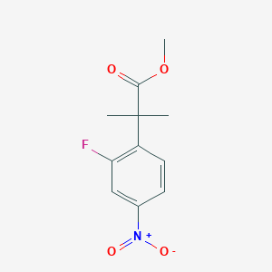 molecular formula C11H12FNO4 B1430701 2-(2-氟-4-硝基苯基)-2-甲基丙酸甲酯 CAS No. 1461713-62-1