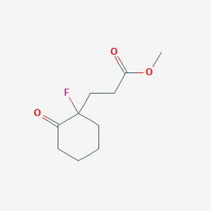 Methyl 3-(1-fluoro-2-oxocyclohexyl)propanoate