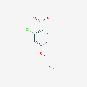 molecular formula C12H15ClO3 B1430707 Methyl 4-butoxy-2-chlorobenzoate CAS No. 1803583-66-5