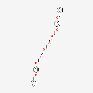 molecular formula C36H42O8 B14307092 1,14-Bis[4-(benzyloxy)phenoxy]-3,6,9,12-tetraoxatetradecane CAS No. 113816-19-6