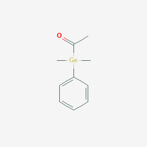 molecular formula C10H14GeO B14307144 1-[Dimethyl(phenyl)germyl]ethan-1-one CAS No. 113345-92-9