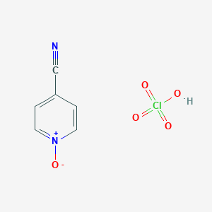 1-Oxidopyridin-1-ium-4-carbonitrile;perchloric acid