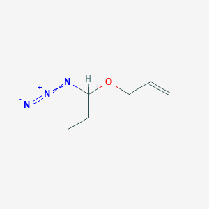 molecular formula C6H11N3O B14307208 1-Azido-1-prop-2-enoxypropane CAS No. 111209-39-3