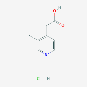 molecular formula C8H10ClNO2 B1430723 2-(3-Methylpyridin-4-yl)acetic acid hydrochloride CAS No. 1352925-97-3