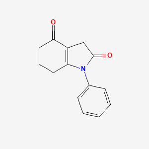 molecular formula C14H13NO2 B14307264 1-Phenyl-3,5,6,7-tetrahydro-1H-indole-2,4-dione CAS No. 113604-66-3