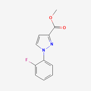 molecular formula C11H9FN2O2 B1430727 methyl 1-(2-fluorophenyl)-1H-pyrazole-3-carboxylate CAS No. 1803590-43-3