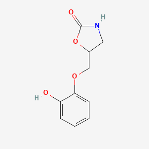 2-Oxazolidinone, 5-[(hydroxyphenoxy)methyl]-