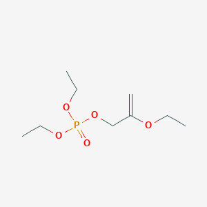 molecular formula C9H19O5P B14307293 2-Ethoxyprop-2-en-1-yl diethyl phosphate CAS No. 112472-96-5