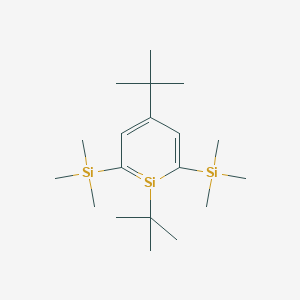 molecular formula C19H38Si3 B14307297 1,4-Di-tert-butyl-2,6-bis(trimethylsilyl)siline CAS No. 114564-38-4