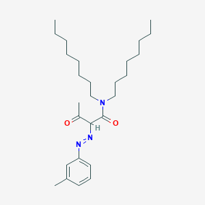 molecular formula C27H45N3O2 B14307299 2-[(E)-(3-Methylphenyl)diazenyl]-N,N-dioctyl-3-oxobutanamide CAS No. 113276-89-4