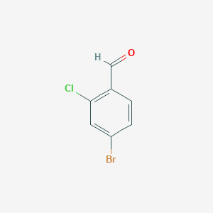 molecular formula C7H4BrClO B143073 4-溴-2-氯苯甲醛 CAS No. 158435-41-7