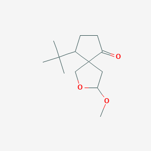 molecular formula C13H22O3 B14307336 9-tert-Butyl-3-methoxy-2-oxaspiro[4.4]nonan-6-one CAS No. 113666-70-9