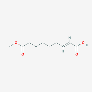 molecular formula C10H16O4 B1430734 9-甲氧基-9-氧代壬-2-烯酸 CAS No. 1807938-19-7