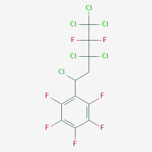 1,2,3,4,5-Pentafluoro-6-(1,3,3,5,5,5-hexachloro-4,4-difluoropentyl)benzene