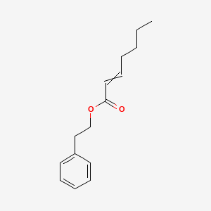 molecular formula C15H20O2 B14307341 2-Phenylethyl hept-2-enoate CAS No. 114377-72-9