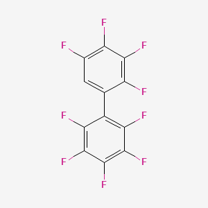 molecular formula C12HF9 B14307348 1,1'-Biphenyl, nonafluoro- CAS No. 113443-20-2