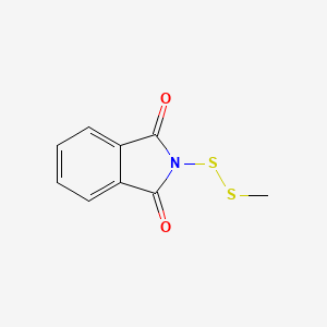 molecular formula C9H7NO2S2 B14307354 1H-Isoindole-1,3(2H)-dione, 2-(methyldithio)- CAS No. 116186-35-7