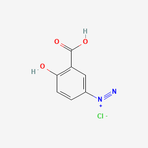 molecular formula C7H5ClN2O3 B14307369 3-Carboxy-4-hydroxybenzene-1-diazonium chloride CAS No. 117041-94-8