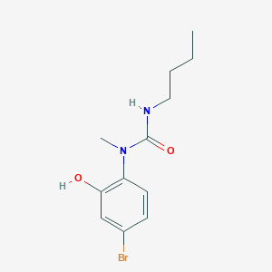 molecular formula C12H17BrN2O2 B14307399 N-(4-Bromo-2-hydroxyphenyl)-N'-butyl-N-methylurea CAS No. 112936-52-4