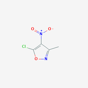molecular formula C4H3ClN2O3 B1430742 5-氯-3-甲基-4-硝基-1,2-噁唑 CAS No. 1803599-70-3