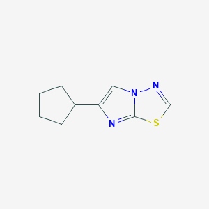 molecular formula C9H11N3S B1430743 6-Cyclopentylimidazo[2,1-b][1,3,4]thiadiazole CAS No. 1697870-38-4